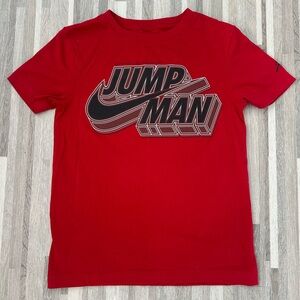 Red Jumpman T-Shirt size M(10-12)
